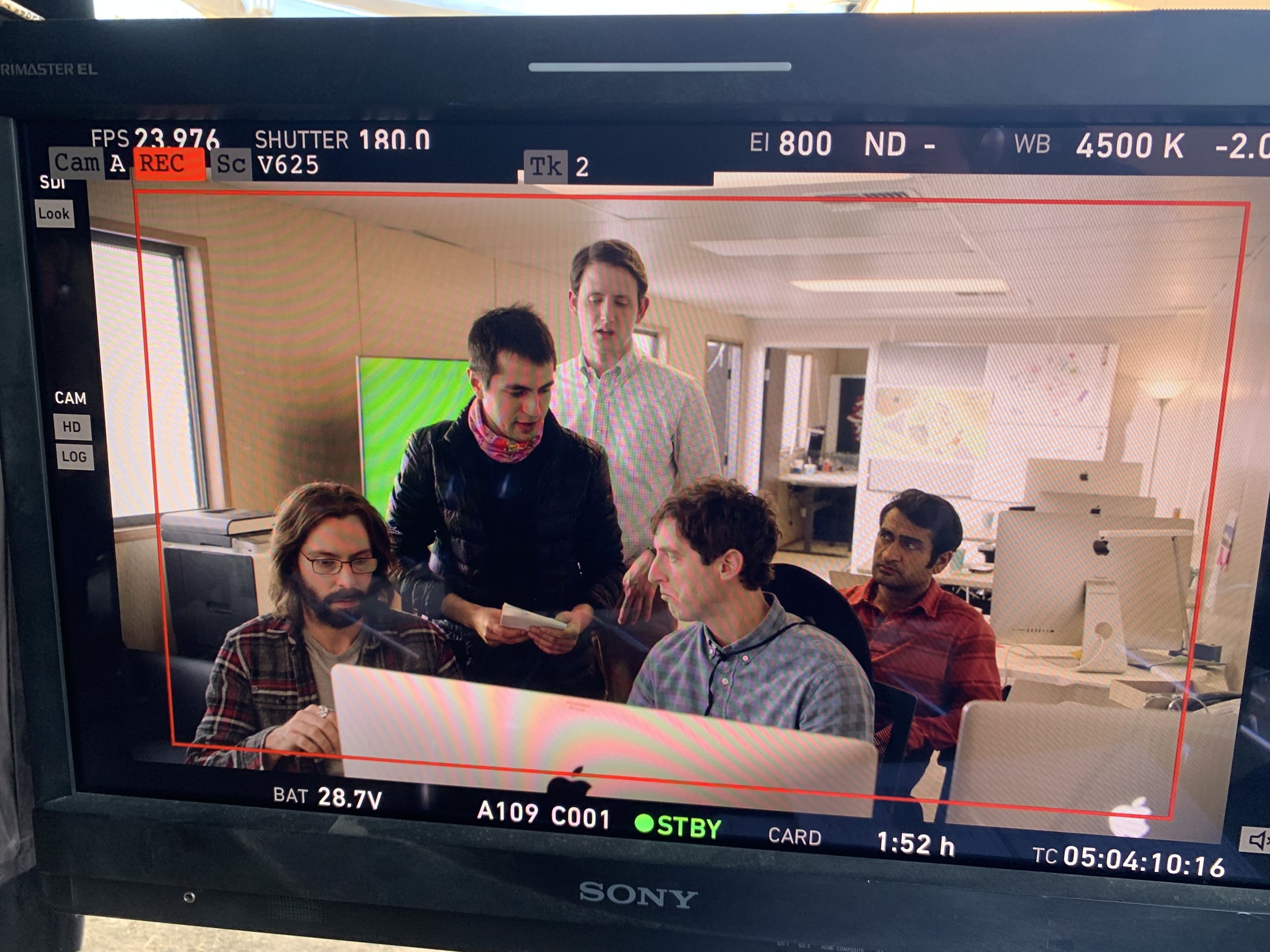 Greg on set